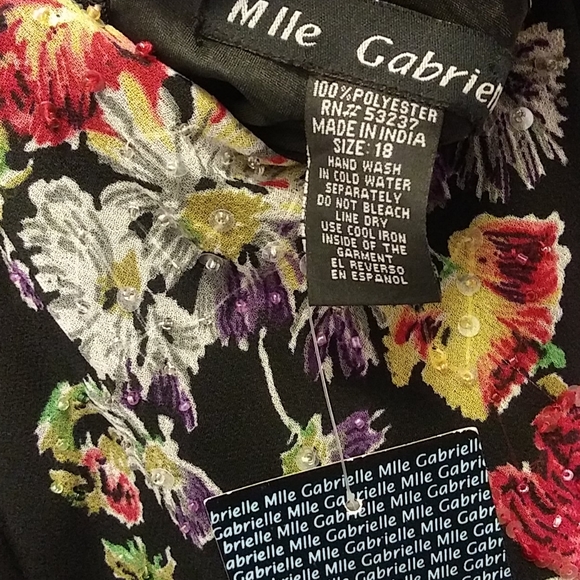 Bust 44'' ,Length 58''Colorful Plus Size Maxi - Picture 10 of 11